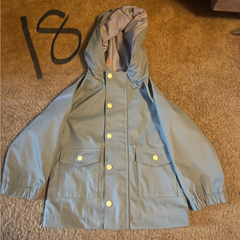 Kids Blue Hooded Jacket